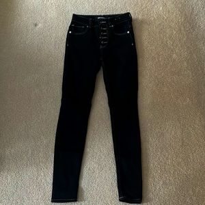 Women’s Express jean leggings- Black size 0R